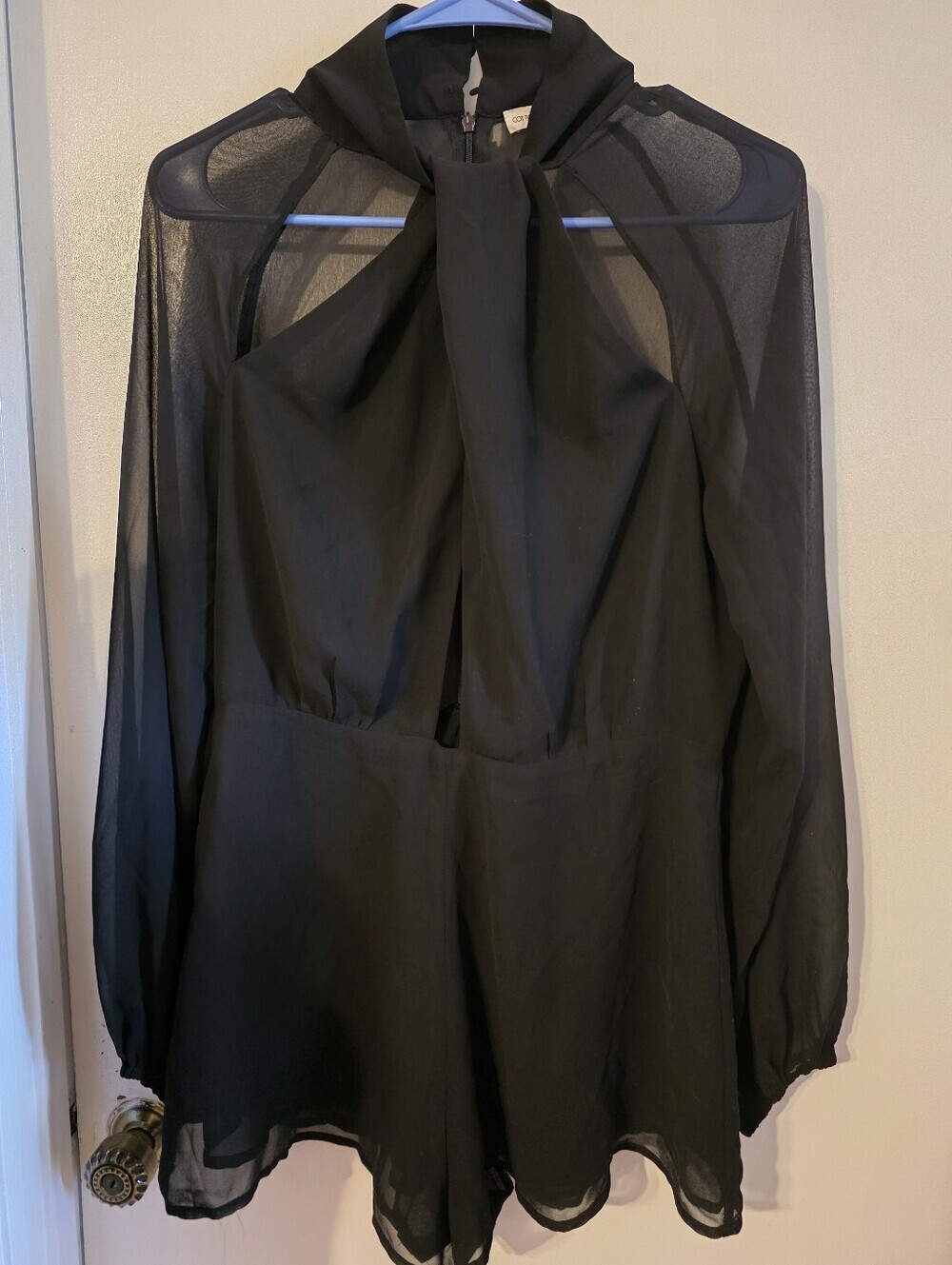 Cotton Candy Black Sheer Jumpsuit